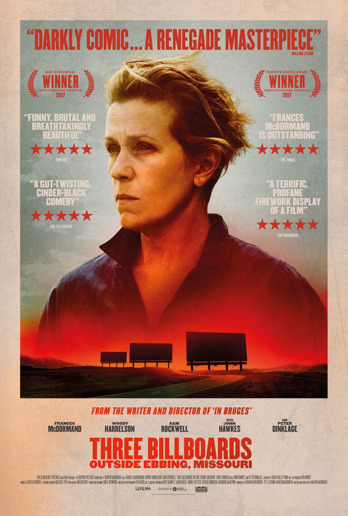 UK trailer and posters for Three Billboards Outside Ebbing ...