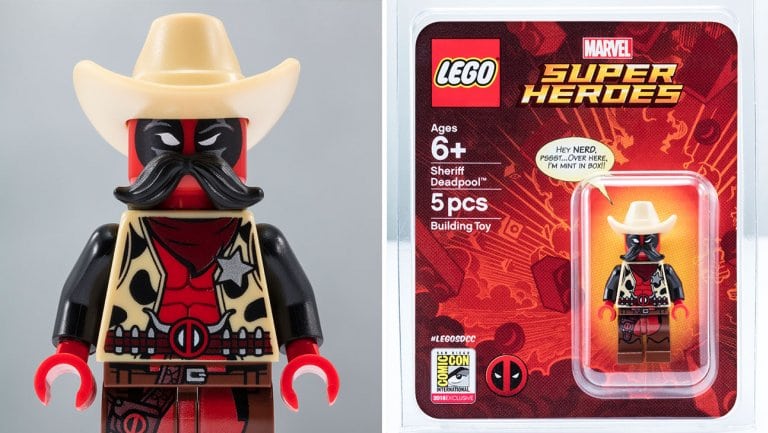 LEGO's Comic-Con exclusive Sheriff Deadpool minifigure 