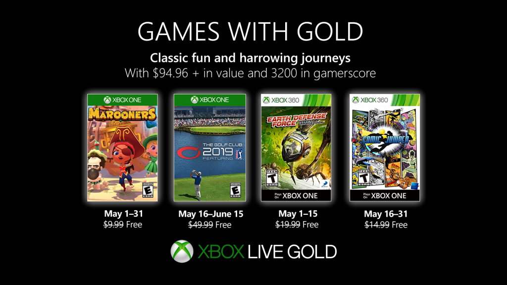 Xbox Gold Games Mai