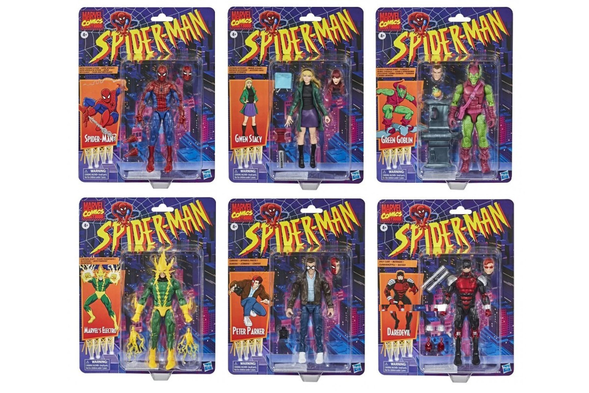Vintage MARVEL Spider Man The Animated Series Action Figures