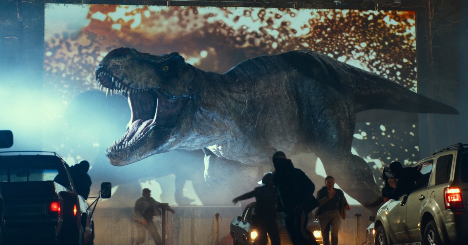 DRIVE IN THEATER FLOATY PEN Jurassic Dinosaur Movie ESKESEN FLOATING ACTION