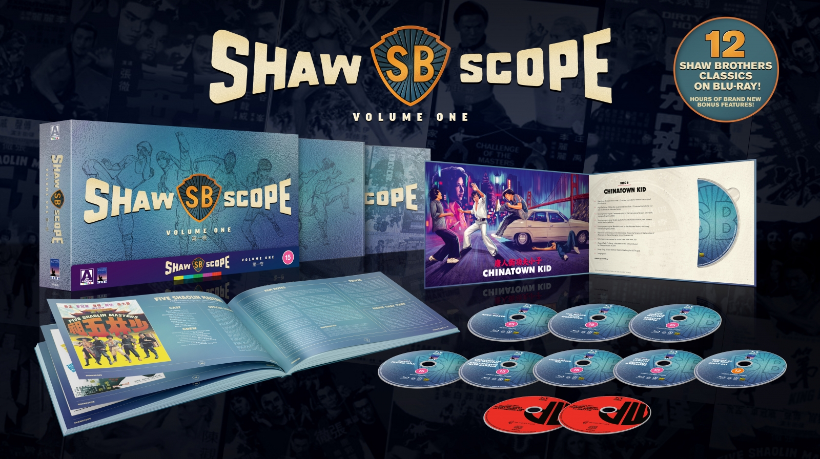 Exclusive artwork reveal for Arrow Video's Shawscope Volume One Shaw  Brothers Blu-ray box set