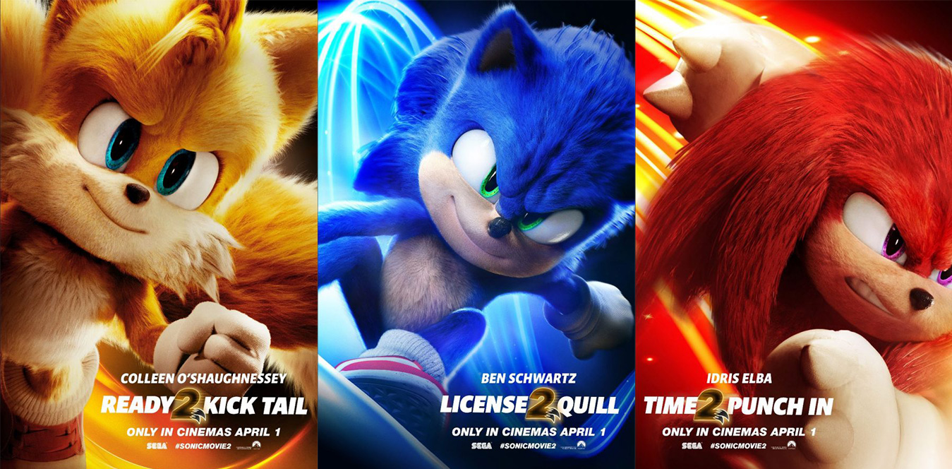 Sonic The Hedgehog 2' Posters Tease Tails & Knuckles Debut