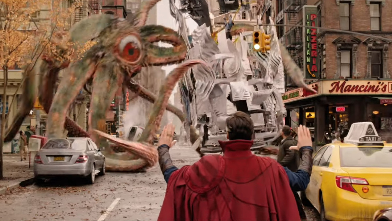 Doctor Strange battles Gargantos in first Multiverse of Madness clip