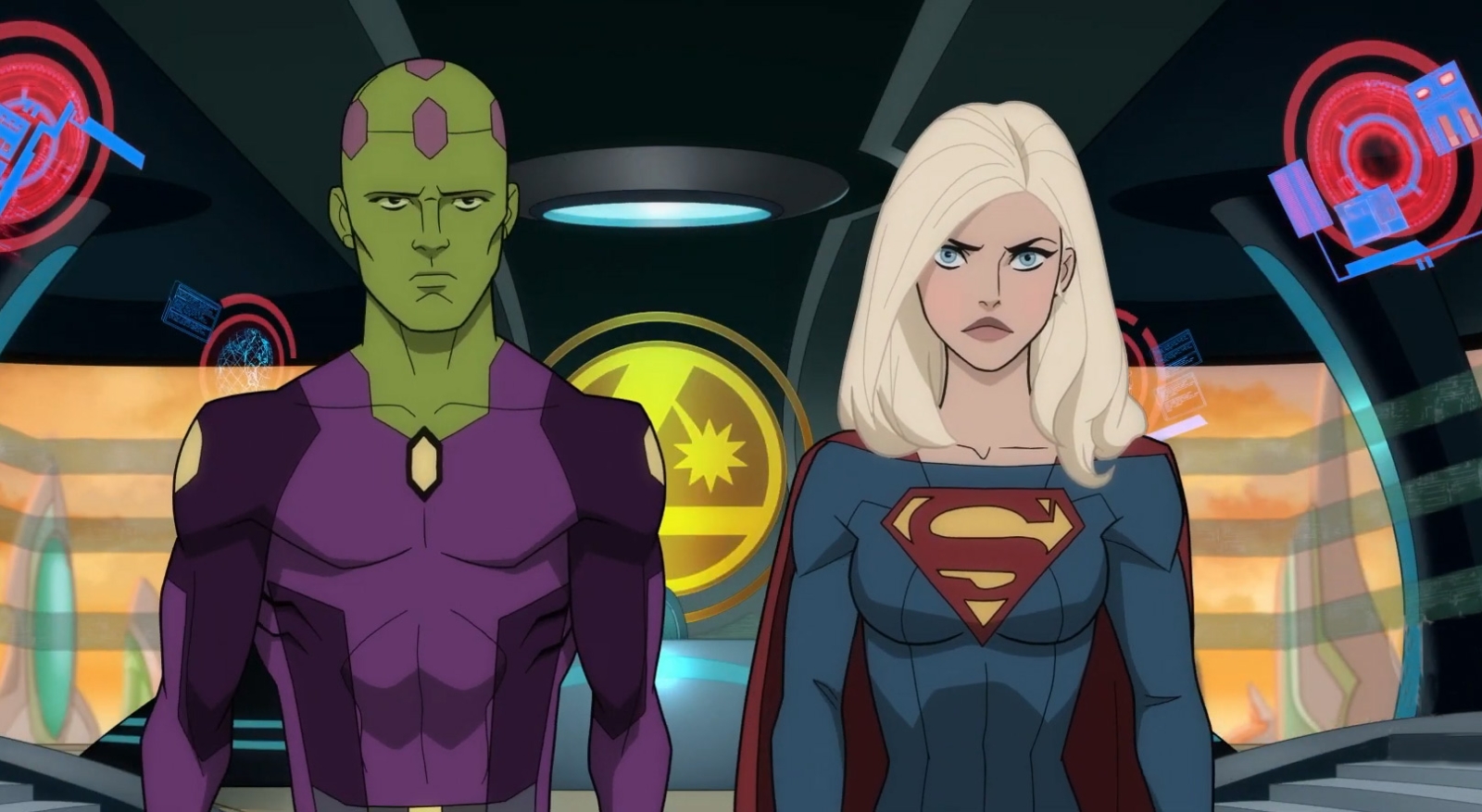 Exclusive clip from DC's Legion of Super-Heroes featuring Supergirl and  Brainiac 5